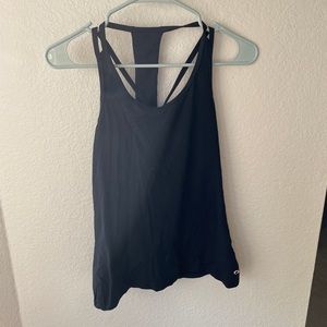Gap Fit black racer back fitness top w/ padded lining